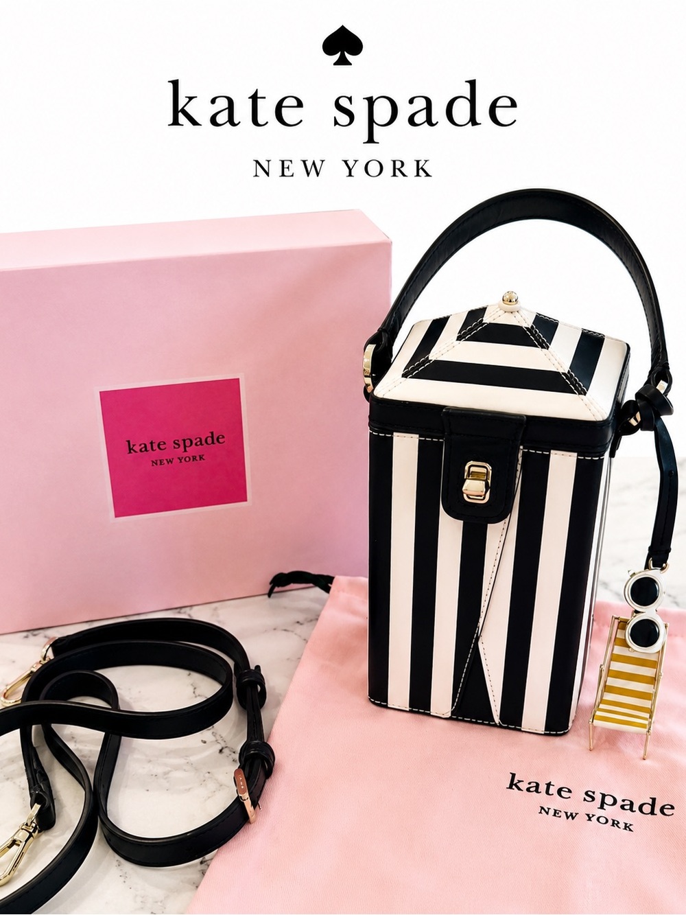 Kate Spade Sunkiss Cabana Tent Bag 3D Novelty Crossbody Rare Collectible